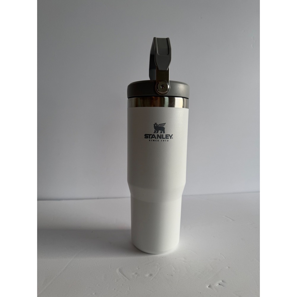 Stanley 30oz The IceFlow Flip Straw Tumbler Polar White 10-09993-001 Bottle